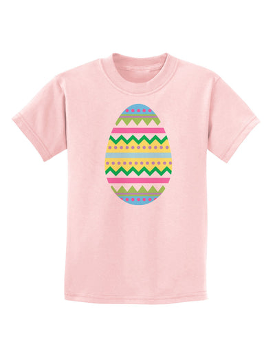 Colorful Easter Egg Childrens T-Shirt-Childrens T-Shirt-TooLoud-PalePink-X-Small-Davson Sales