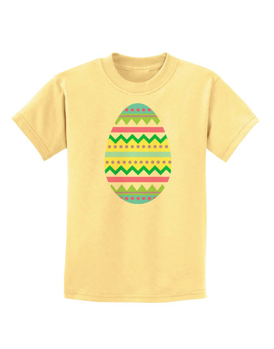 Colorful Easter Egg Childrens T-Shirt-Childrens T-Shirt-TooLoud-Daffodil-Yellow-X-Small-Davson Sales