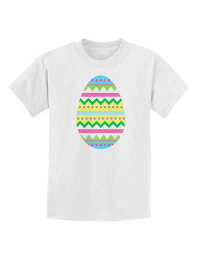 Colorful Easter Egg Childrens T-Shirt-Childrens T-Shirt-TooLoud-White-X-Small-Davson Sales