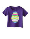 Colorful Easter Egg Infant T-Shirt Dark-Infant T-Shirt-TooLoud-Purple-06-Months-Davson Sales