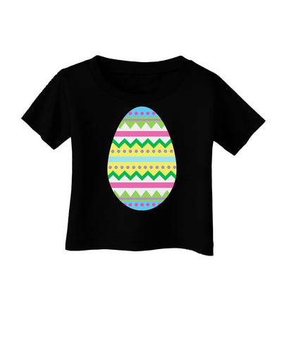 Colorful Easter Egg Infant T-Shirt Dark-Infant T-Shirt-TooLoud-Black-06-Months-Davson Sales