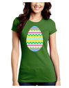 Colorful Easter Egg Juniors Crew Dark T-Shirt-T-Shirts Juniors Tops-TooLoud-Kiwi-Green-Juniors Fitted Small-Davson Sales