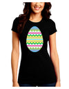 Colorful Easter Egg Juniors Crew Dark T-Shirt-T-Shirts Juniors Tops-TooLoud-Black-Juniors Fitted Small-Davson Sales