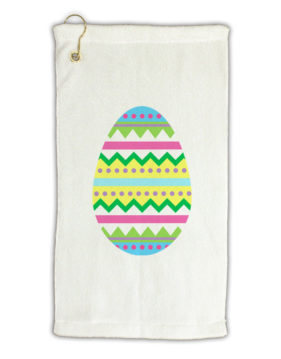 Colorful Easter Egg Micro Terry Gromet Golf Towel 11&#x22;x19-Golf Towel-TooLoud-White-Davson Sales