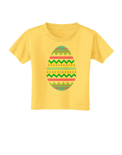 Colorful Easter Egg Toddler T-Shirt-Toddler T-Shirt-TooLoud-Yellow-2T-Davson Sales