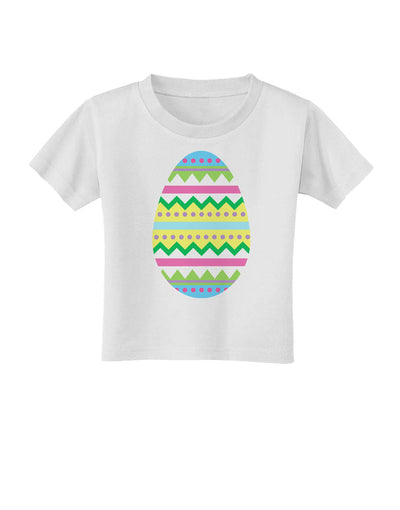 Colorful Easter Egg Toddler T-Shirt-Toddler T-Shirt-TooLoud-White-2T-Davson Sales