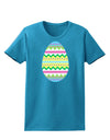 Colorful Easter Egg Womens Dark T-Shirt-TooLoud-Turquoise-X-Small-Davson Sales