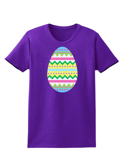 Colorful Easter Egg Womens Dark T-Shirt-TooLoud-Purple-X-Small-Davson Sales