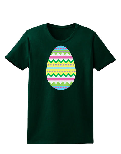 Colorful Easter Egg Womens Dark T-Shirt-TooLoud-Forest-Green-Small-Davson Sales