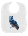 Colorful Great Horned Owl Baby Bib