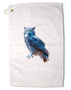 Colorful Great Horned Owl Premium Cotton Golf Towel - 16&#x22; x 25-Golf Towel-TooLoud-16x25"-Davson Sales