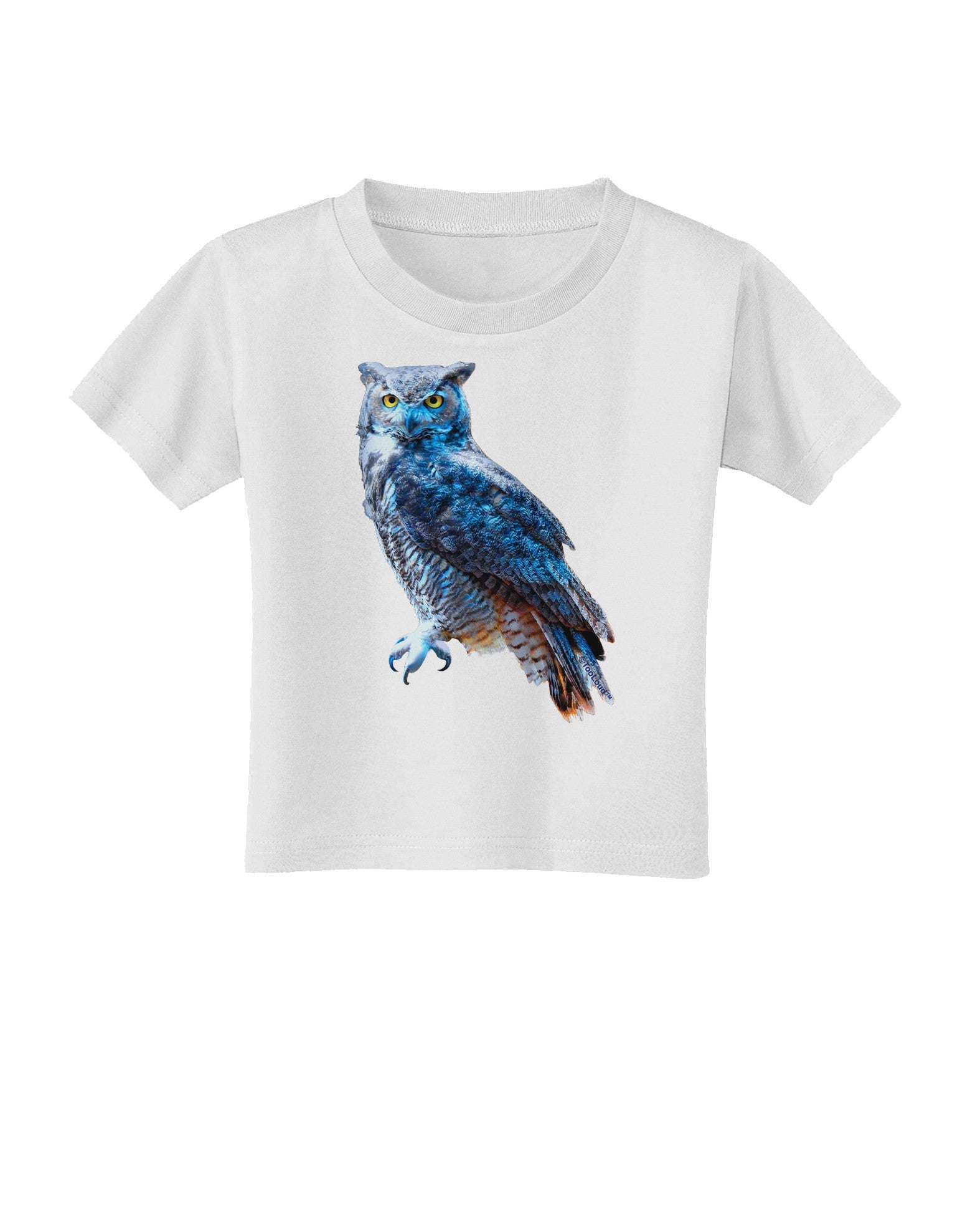 Colorful Great Horned Owl Toddler T-Shirt-Toddler T-Shirt-TooLoud-White-2T-Davson Sales