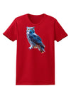 Colorful Great Horned Owl Womens Dark T-Shirt-TooLoud-Red-X-Small-Davson Sales