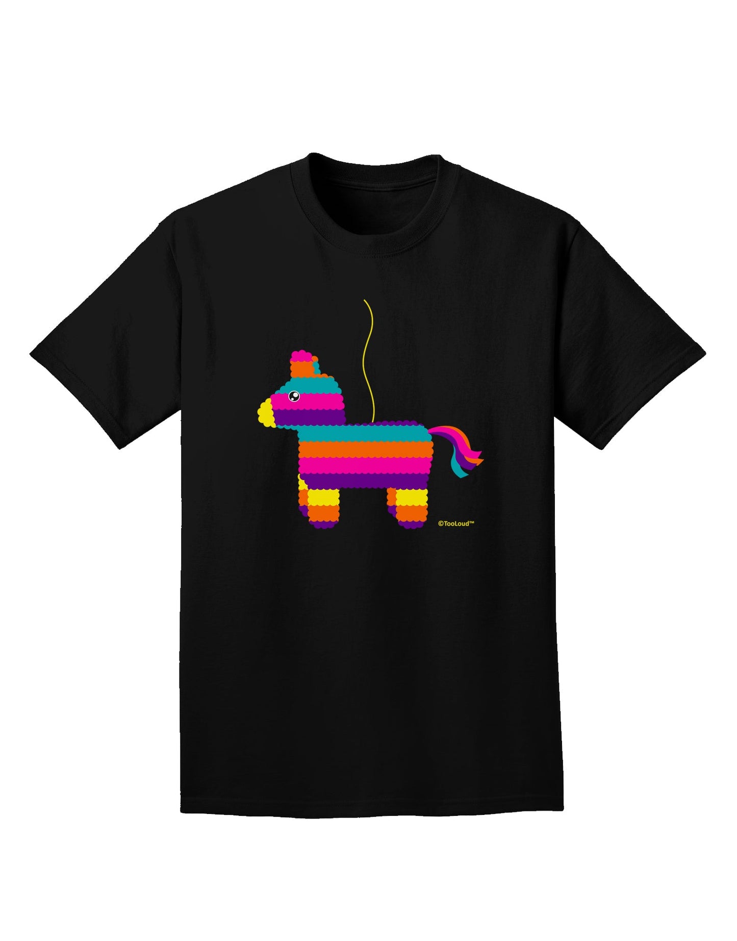 Colorful Hanging Pinata Design Adult Dark T-Shirt by TooLoud-Mens T-Shirt-TooLoud-Black-Small-Davson Sales