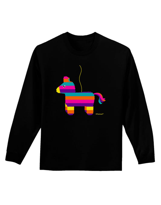 Colorful Hanging Pinata Design Adult Long Sleeve Dark T-Shirt by TooLoud-TooLoud-Black-Small-Davson Sales