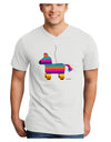 Colorful Hanging Pinata Design Adult V-Neck T-shirt by TooLoud-Mens V-Neck T-Shirt-TooLoud-White-Small-Davson Sales