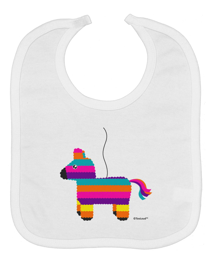 Colorful Hanging Pinata Design Baby Bib by TooLoud