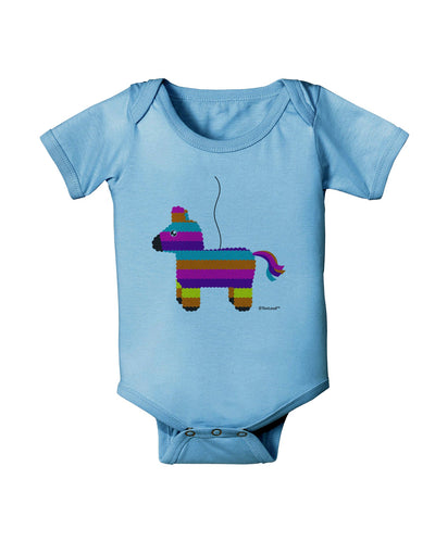 Colorful Hanging Pinata Design Baby Romper Bodysuit by TooLoud-Baby Romper-TooLoud-Light-Blue-06-Months-Davson Sales