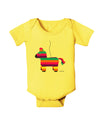 Colorful Hanging Pinata Design Baby Romper Bodysuit by TooLoud-Baby Romper-TooLoud-Yellow-06-Months-Davson Sales