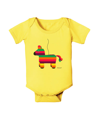 Colorful Hanging Pinata Design Baby Romper Bodysuit by TooLoud-Baby Romper-TooLoud-Yellow-06-Months-Davson Sales