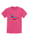 Colorful Hanging Pinata Design Childrens Dark T-Shirt by TooLoud-Childrens T-Shirt-TooLoud-Sangria-X-Small-Davson Sales