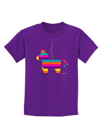 Colorful Hanging Pinata Design Childrens Dark T-Shirt by TooLoud-Childrens T-Shirt-TooLoud-Purple-X-Small-Davson Sales