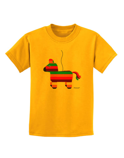 Colorful Hanging Pinata Design Childrens T-Shirt by TooLoud-Childrens T-Shirt-TooLoud-Gold-X-Small-Davson Sales