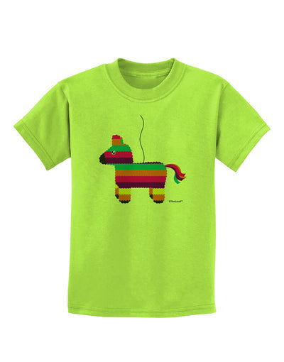 Colorful Hanging Pinata Design Childrens T-Shirt by TooLoud-Childrens T-Shirt-TooLoud-Lime-Green-X-Small-Davson Sales