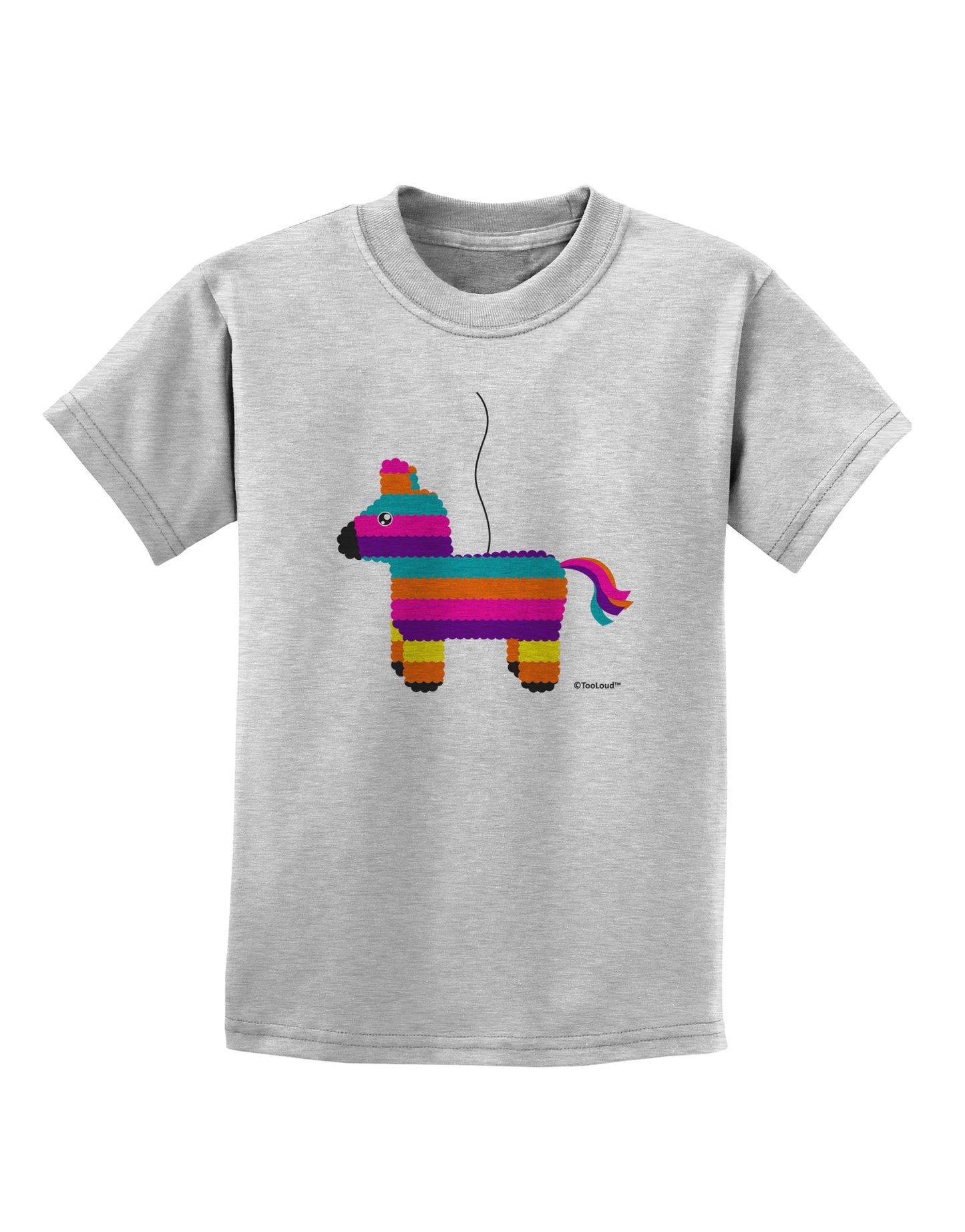 Colorful Hanging Pinata Design Childrens T-Shirt by TooLoud-Childrens T-Shirt-TooLoud-AshGray-X-Small-Davson Sales