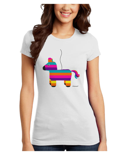 Colorful Hanging Pinata Design Juniors T-Shirt by TooLoud-Womens Juniors T-Shirt-TooLoud-White-Juniors Fitted X-Small-Davson Sales