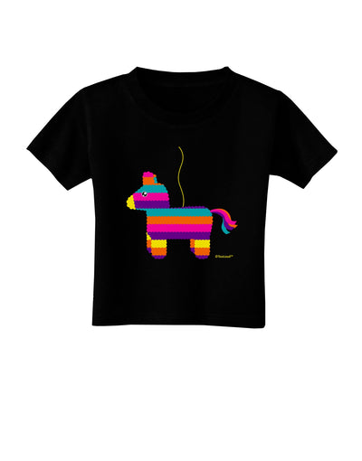 Colorful Hanging Pinata Design Toddler T-Shirt Dark by TooLoud-Toddler T-Shirt-TooLoud-Black-2T-Davson Sales