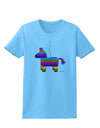 Colorful Hanging Pinata Design Womens T-Shirt by TooLoud-Womens T-Shirt-TooLoud-Aquatic-Blue-X-Small-Davson Sales