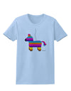 Colorful Hanging Pinata Design Womens T-Shirt by TooLoud-Womens T-Shirt-TooLoud-Light-Blue-X-Small-Davson Sales