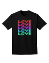 Colorful Love Kisses Adult Dark T-Shirt-Mens T-Shirt-TooLoud-Black-Small-Davson Sales