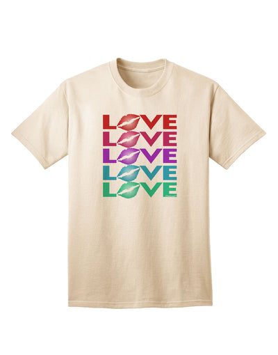 Colorful Love Kisses Adult T-Shirt-Mens T-Shirt-TooLoud-Natural-Small-Davson Sales