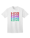 Colorful Love Kisses Adult T-Shirt-Mens T-Shirt-TooLoud-White-Small-Davson Sales