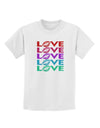 Colorful Love Kisses Childrens T-Shirt-Childrens T-Shirt-TooLoud-White-X-Small-Davson Sales