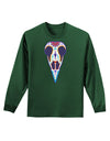 Colorful Mystic Bird Skull Calavera Day of the Dead Adult Long Sleeve Dark T-Shirt-TooLoud-Dark-Green-Small-Davson Sales