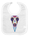 Colorful Mystic Bird Skull Calavera Day of the Dead Baby Bib