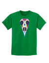 Colorful Mystic Bird Skull Calavera Day of the Dead Childrens Dark T-Shirt-Childrens T-Shirt-TooLoud-Kelly-Green-X-Small-Davson Sales