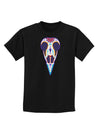 Colorful Mystic Bird Skull Calavera Day of the Dead Childrens Dark T-Shirt-Childrens T-Shirt-TooLoud-Black-X-Small-Davson Sales