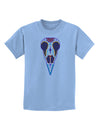 Colorful Mystic Bird Skull Calavera Day of the Dead Childrens T-Shirt-Childrens T-Shirt-TooLoud-Light-Blue-X-Small-Davson Sales