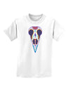 Colorful Mystic Bird Skull Calavera Day of the Dead Childrens T-Shirt-Childrens T-Shirt-TooLoud-White-X-Small-Davson Sales