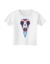 Colorful Mystic Bird Skull Calavera Day of the Dead Toddler T-Shirt-Toddler T-Shirt-TooLoud-White-2T-Davson Sales