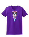 Colorful Mystic Bird Skull Calavera Day of the Dead Womens Dark T-Shirt-TooLoud-Purple-X-Small-Davson Sales