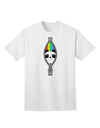 Colorful Panda Design Adult T-Shirt with Zipper Detail by TooLoud-Mens T-shirts-TooLoud-White-Small-Davson Sales