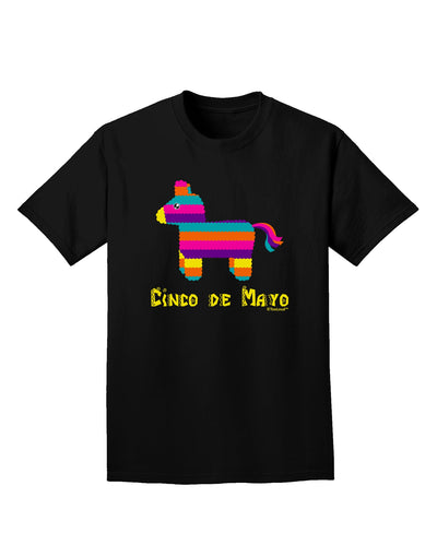 Colorful Pinata Design - Cinco de Mayo Adult Dark T-Shirt by TooLoud-Mens T-Shirt-TooLoud-Black-Small-Davson Sales