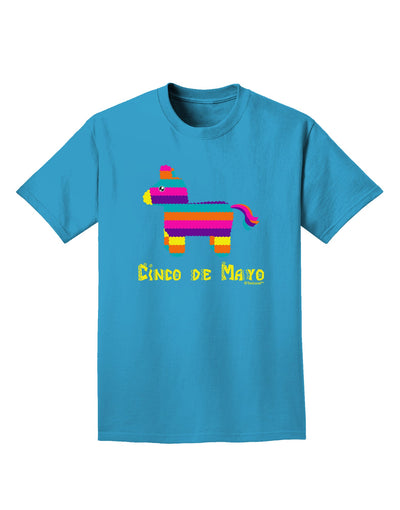 Colorful Pinata Design - Cinco de Mayo Adult Dark T-Shirt by TooLoud-Mens T-Shirt-TooLoud-Turquoise-Small-Davson Sales