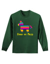 Colorful Pinata Design - Cinco de Mayo Adult Long Sleeve Dark T-Shirt by TooLoud-TooLoud-Dark-Green-Small-Davson Sales