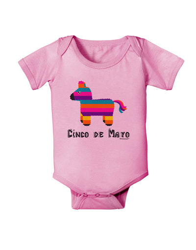 Colorful Pinata Design - Cinco de Mayo Baby Romper Bodysuit by TooLoud-Baby Romper-TooLoud-Light-Pink-06-Months-Davson Sales